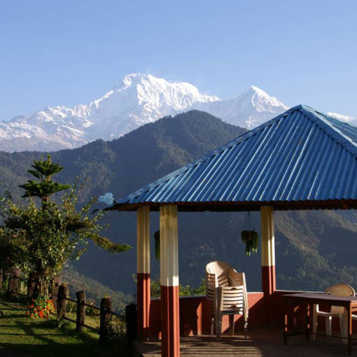 Lever du soleil à Dhampus